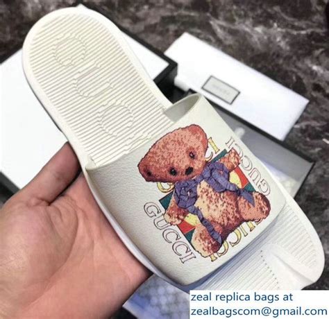 gucci teddy bear slides.